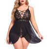 S-4XL сексуальное женское кружевное нижнее белье Babydoll, ночная рубашка, прозрачная одежда для сна, ночная рубашка, мини-платье