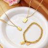 Gold Ingot Pendant Necklace: Women's Light Luxury, Good Luck & Wealth Charm Clavicle Chain