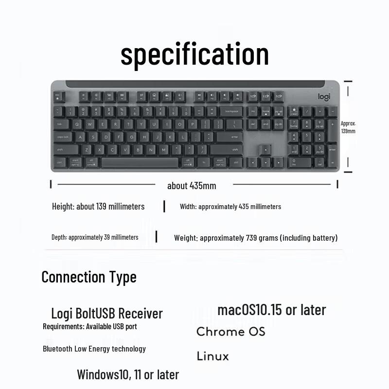 Logitech Беспроводная механическая клавиатура K865