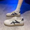 Little White Shoes Spring Women's 2025 Autumn New Breathable Thick Baseplate Shoes Retro Casual Sports Student Running Shoes