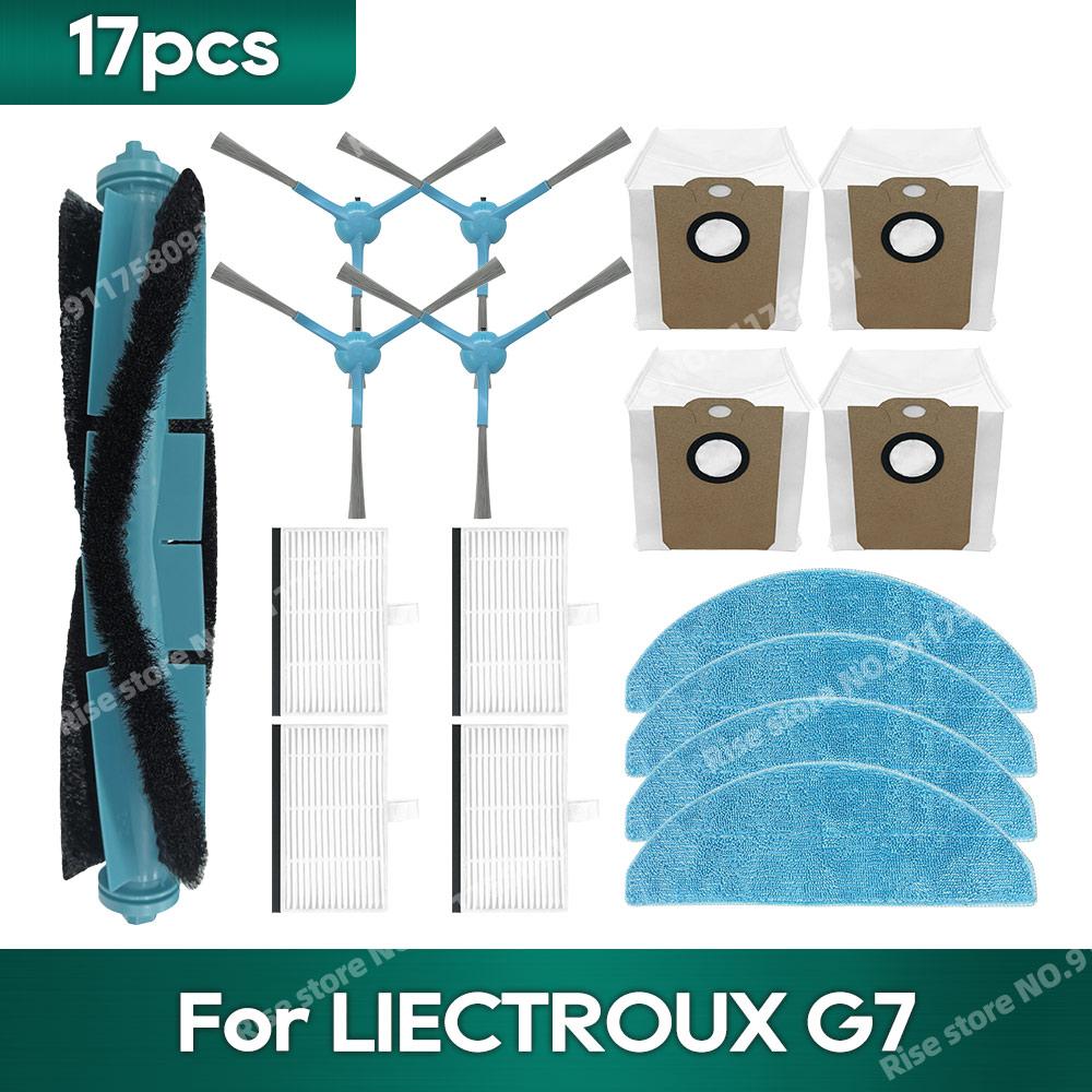 Аксессуары, совместимые для пылесоса LIECTROUX G7, Hepa-фильтр, пылесборник, запасные части, салфетка для швабры