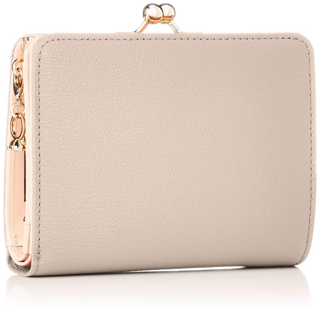 Складной кошелек из коровьей кожи с тиснением и тонкой брошью с бриллиантовым кольцом, милый JSLW0DS1 эксклюзивный розовый [Jill Stuart] [Eternal] с застежкой-бабочкой, кошелек,