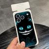 C-Кот Чешир Крутой Чехол Для Телефона Для IPhone 17 Air 16 E Pro Max 15 14 13 Mini 12 Pro 11 Max Plus Черный Мягкий Корпус