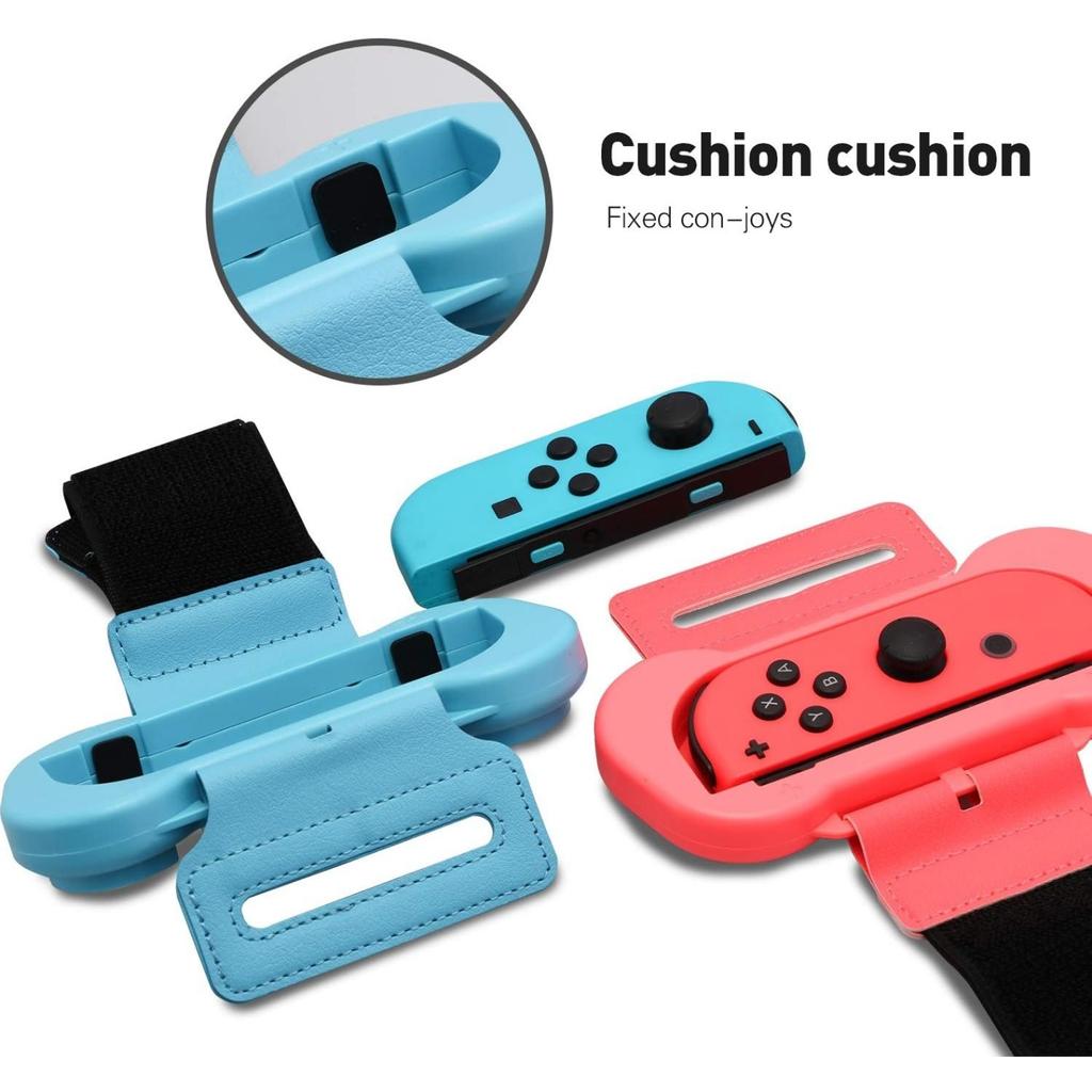 Браслеты,Dance 2024 2023 2022 для Zumba Burn It Up для Nintendo Switch и Switch OLED Модель для Joy-Cons,Регулируемый эластичный ремешок,Два размера,2 шт. в упаковке