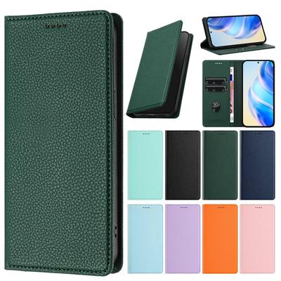 Кожаный чехол для Honor X5B Plus X6A X6B X6S X7A X7B X7C X8A X8B X8C X9A X9B X9C Smart 4G 5G Модный чехол-кошелек с автоматическим закрытием и слотом для карт