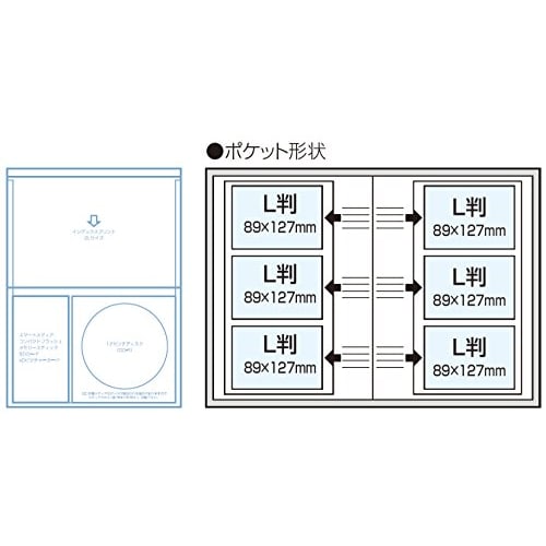 Карманный альбом Nakabayashi 5 книг формата L 480 листов Лесной пейзаж 5PL-480-1