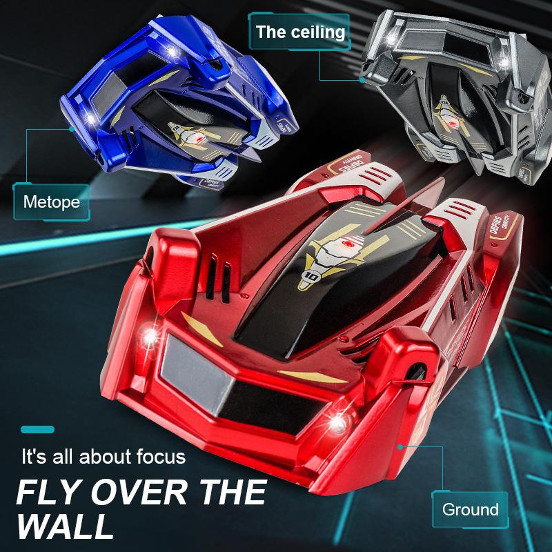 Продукция Инфракрасная индукция Светопреследование Стена-лазалка Машинка Двойной режим трюковая Машинка с дистанционным управлением Зарядка света Детские игрушки