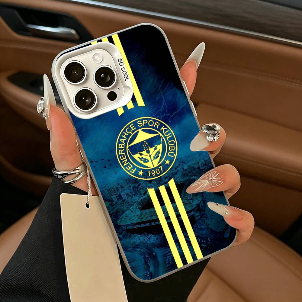 1907-Турция F-Fenerbahce Чехол для телефона для IPhone 17 Air 16 15 14 13 12 11 Pro Max Белый Серебристый Жесткий чехол