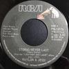 7-дюймовая пластинка WAYLON JENNINGS JESSI COLTER Storms Never Last PB12176 RCA 1981 Канада КантриФолк Б/у