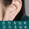 1 Pair Resin Ear Studs Transparent Invisible Earrings Anti Allergy Soft Cute Women Student Star Heart Shape Piercing Ear Studs