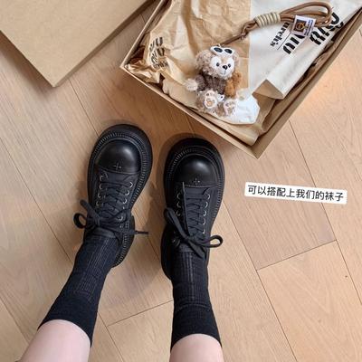 [sheii Су Иинь] 7 см плавающие в воде~ большая круглая голова толстая подошва увеличивающие рост парусиновые повседневные туфли женские дерби кеды