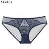DKGEA Blue Panties Intimates Transparent Lace Briefs Plus Size