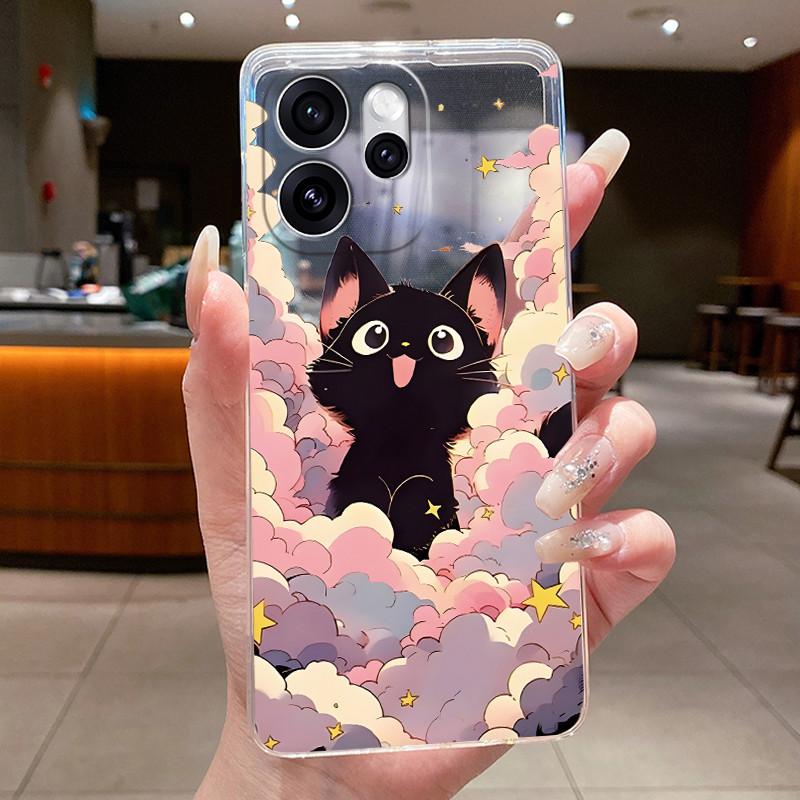 Чехол для OPPO Reno 15F reno15 F FS 5G CPH2801 Эстетичный Роскошный Милый Крутой Для Мальчиков Девочек Прозрачный Силиконовый Чехол для Телефона Мягкая Крышка