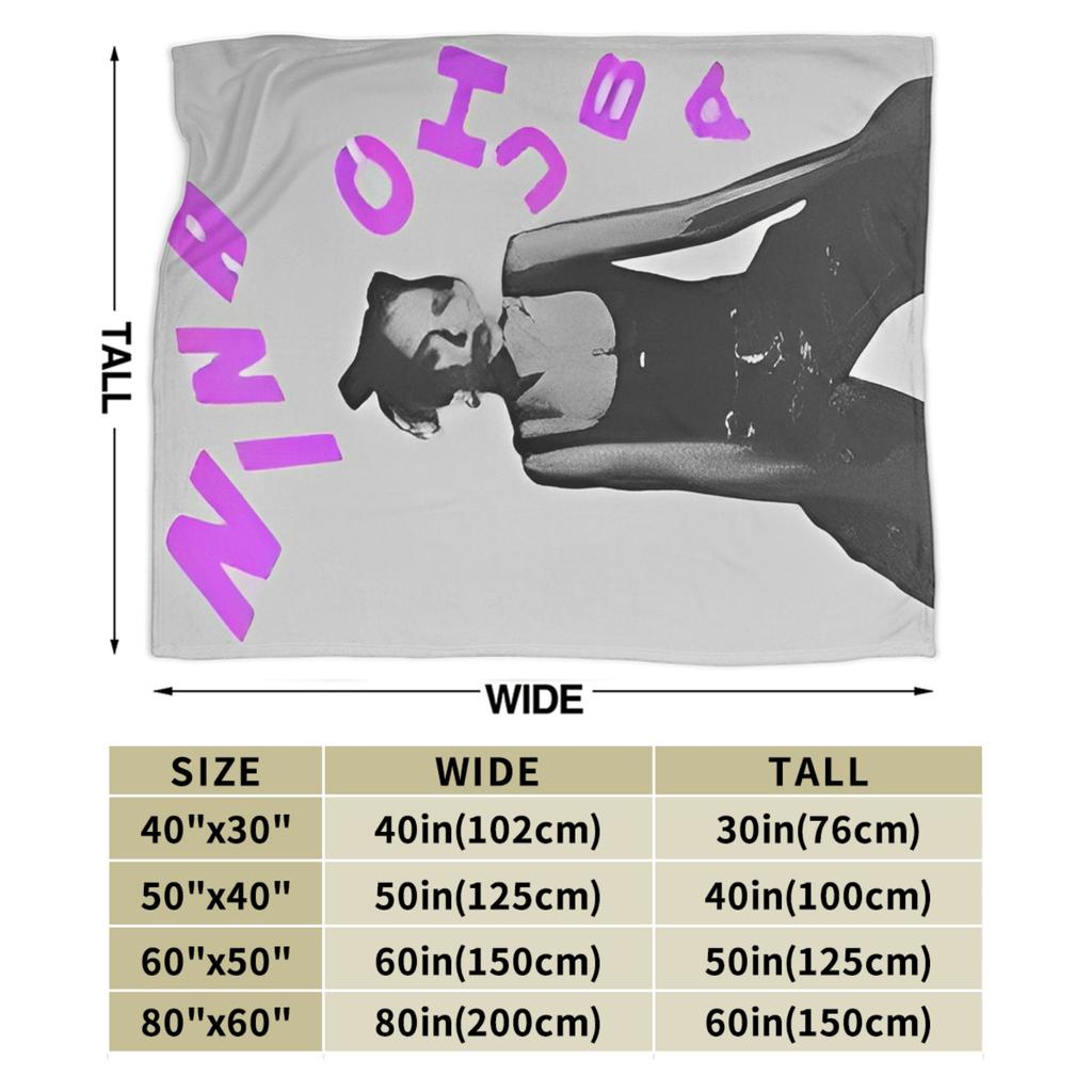 Nina Chuba Music Singer Blanket Quality Warm Throw Blanket Winter Child Home Decor Fashion Bedspread