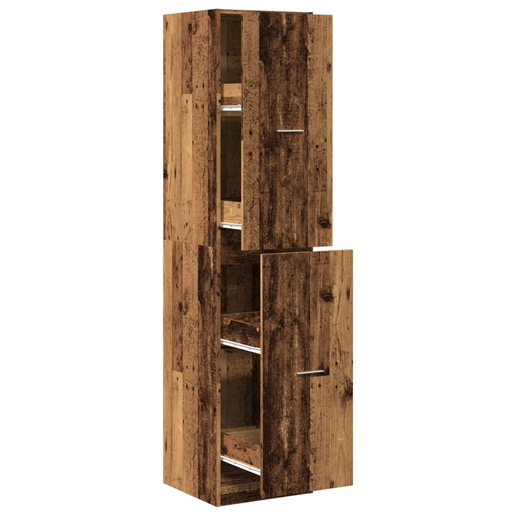 Antique Style Apothecary Cabinet 40 x 41 x 174.5 cm Engineered Wood