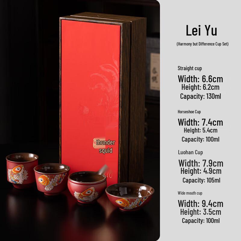 Baizi En Ceramic Gongfu Tea Cup Set