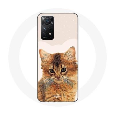 Coque - Maniacase - Redmi Note 11 Pro 5G - Noir - Souple - Somali Race De Chats