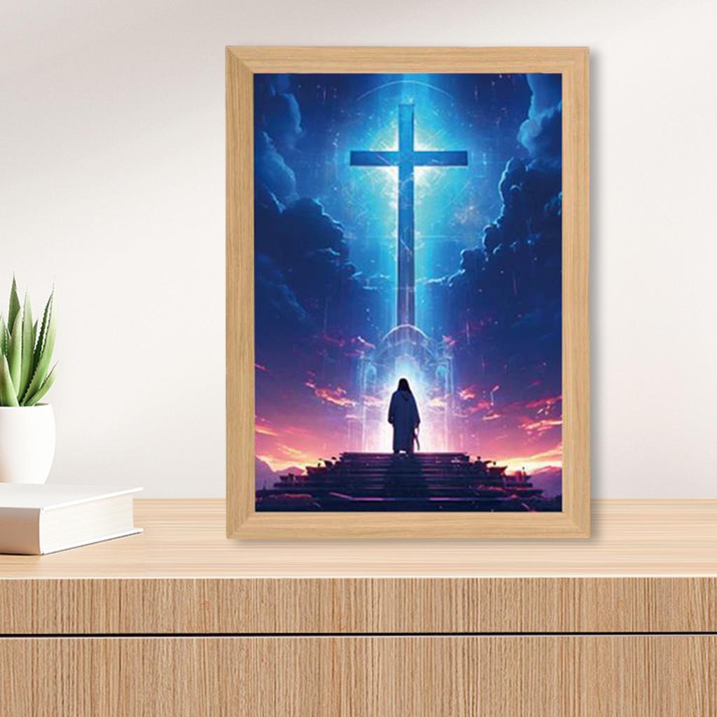 Светодиодный ночник Yousheng с рисунком Иисуса, регулируемая цветовая температура, декоративная подсветка, 4D светодиодный ночник с рисунком