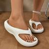 Fashion New Thick Platform Eva Flip Flops For Women Summer Clip Toe Non Slip Beach Sandals Woman Comfortable Soft Sole Cloud Slippers