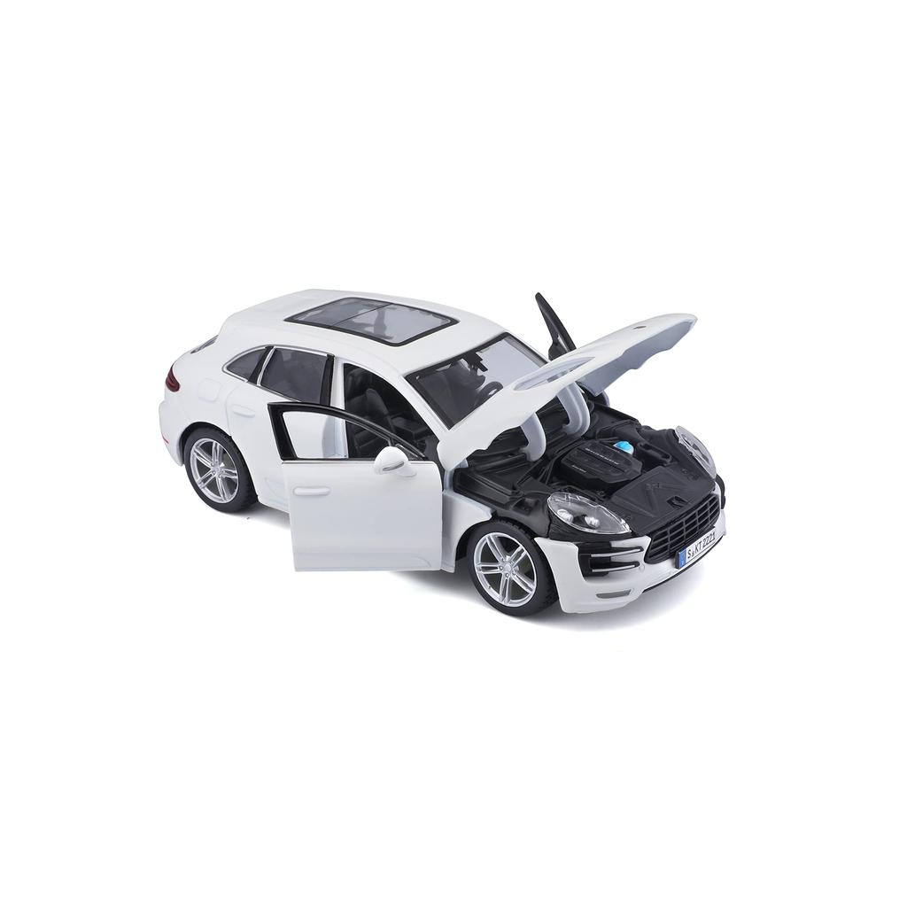 Bburago Porsche Macan Белый Мини Автомобиль Литой Автомобиль Полный Продукт WT 1/24 18-21077