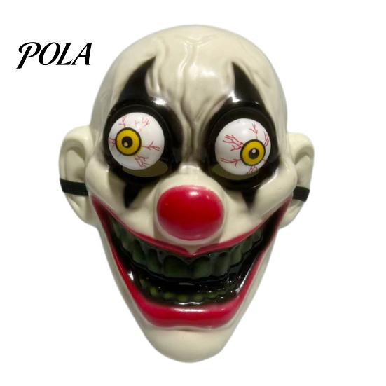 Resistant to Falling Halloween Mask Horror Full Face with Protruding Bloodshot Eyeballs, Scary Party Creepy Secret Room Script Prop for Adult Cosplay
