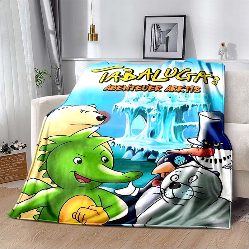 Tabaluga Der Film Print Flannel Throw Blanket Soft Warm Bed Cover For Kids Bedroom Sofa Home Decor Gift
