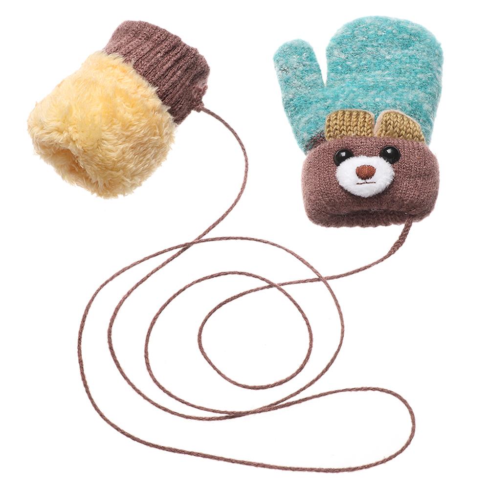 New Hot Elastic Boys Girls Cute Cartoon Kids Gloves Knitted Mittens Thick Warm