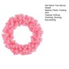 Faux Spruce Christmas Wreath Unlit Pink/White Artificial Flocked Xmas Wreath for Indoor Outdoor Winter Home Decor