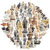 35-100 шт. Наклейки с историческими личностями Наклейки для поощрения учителей Канцелярские товары Школьные принадлежности Декоративные для чемодана, ноутбука, кружки, дневника