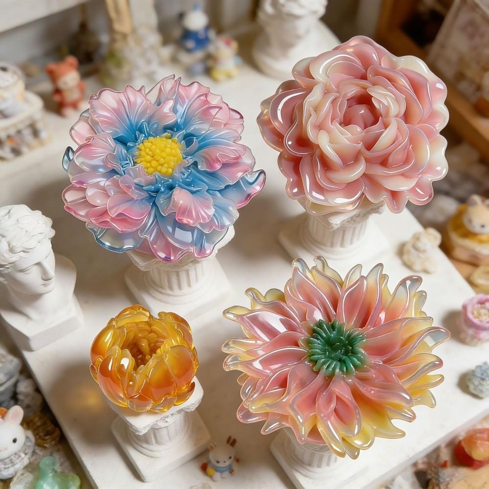 Nonstick 3D Flower Silicone Mold Flexible Candle Mold Baking Tool Epoxy Resin Mold Home Craft