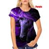 Повседневная женская футболка с 3D рисунком с забавным рисунком и 3D принтом, летняя модная свободная женская футболка с короткими рукавами, топ