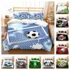 Постельное белье Футбольный пододеяльник Футбольный комплект постельного белья 3D Домашний комплект постельного белья для детей-подростков Мягкий пододеяльник для мальчиков и девочек