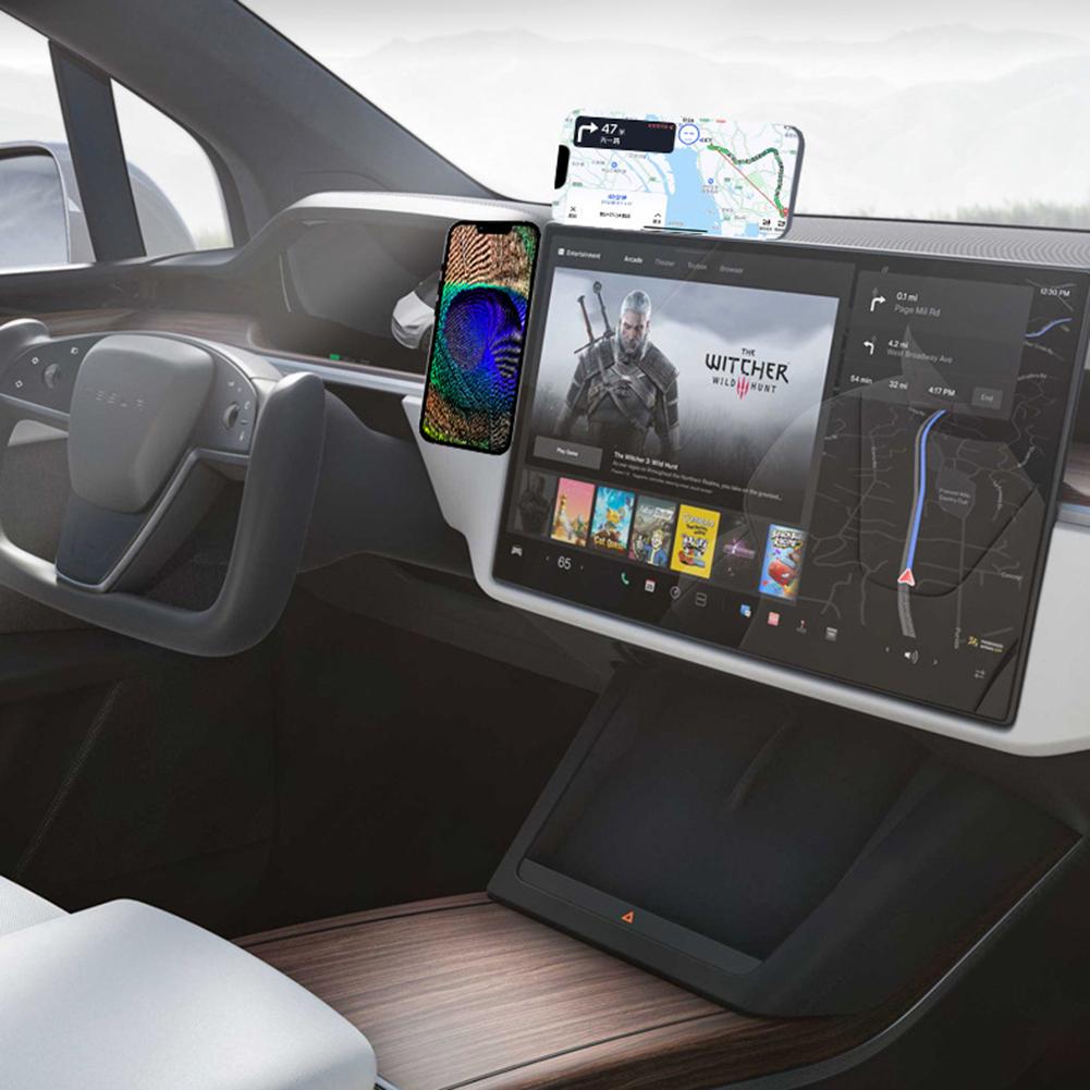 Magnetic Phone Holder For Magsafe iPhone 13 14 Pro Max Laptop Stand Car Phone Holder Continuity Flip Monitor Display Side Mount