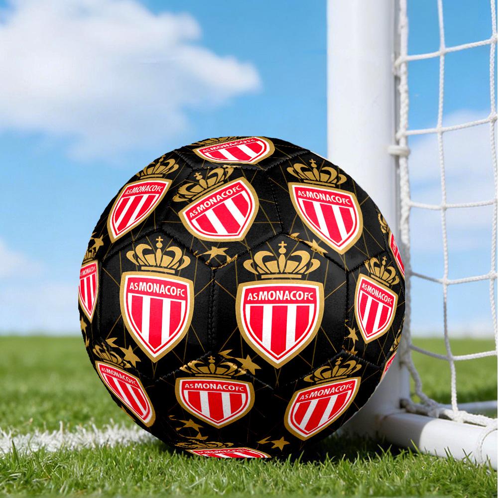 Monaco Football club Printed Size 5 Soccer Balls, High-Quality, Anti-Slip, Protective Football, A Unique Gift , Birthdays, Christmas Gifts