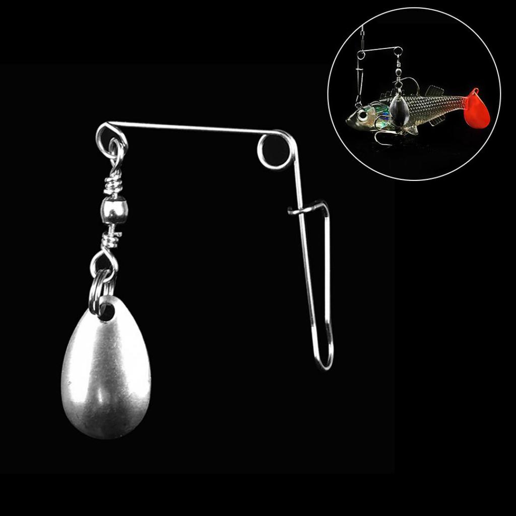 Stainless Steel Spinnerbait Blade Lures Rigs Fishing Spoons Balance Bracket