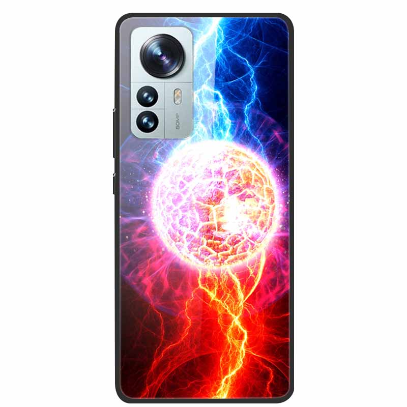 Чехол для Redmi Note 12S Закаленное Стекло Жесткая Задняя Крышка для Xiaomi Redmi Note 12 Note12 Pro 4G 5G Чехлы для Телефона Note12S 12 S 12Pro