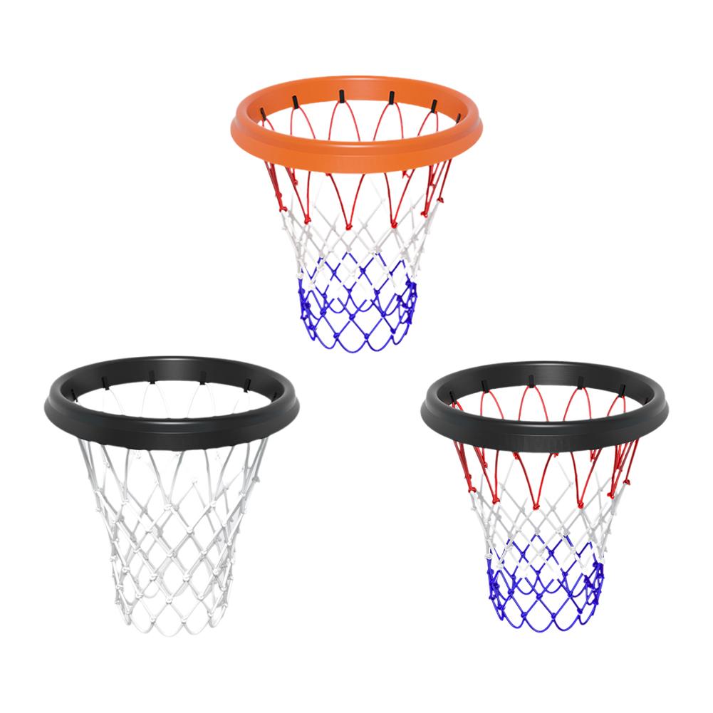 PU Portable Basketball Net Frame Indoor Outdoor Detachable Basketball Net Accessories Portable F5M0