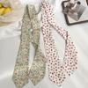 Polka Dot Small Long Streamer Simple Versatile Silk Scarf Neck Small Scarf Slender Narrow Silk Scarf Women's Headscarf Headband
