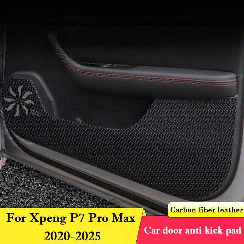 Для Xpeng Xiaopeng P7 Pro Max 2020-2026 Накладка на дверь автомобиля от пинков Наклейка для защиты салона Декоративная наклейка Автоаксессуары