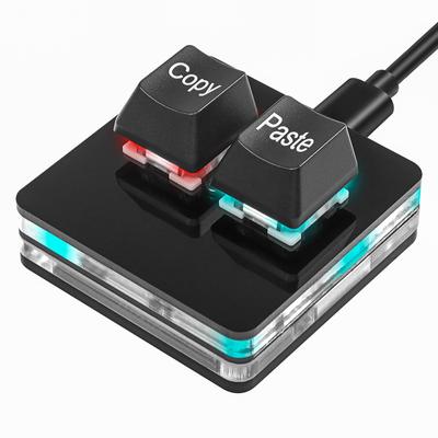 SinLoon USB Mini 2-клавишная клавиатура с 2 клавишами для копирования и вставки, клавиатура OSU с возможностью горячей замены, механическая игровая клавиатура для одной руки с USB-кабелем для учета