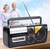 28 Вт мощность ретро магнитофон кассетный плеер громкий голосовой динамик AM FM SW 4 диапазона радио USB SD Mp3-плеер