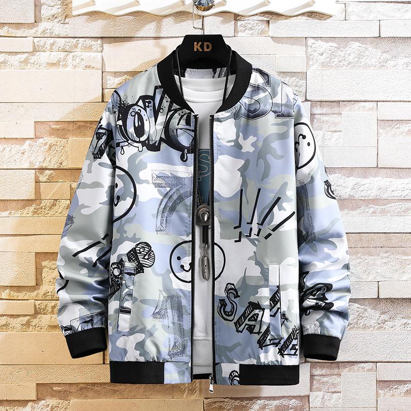 Spring 2026 Men's Slim Fit Rose Print Floral Jacket - Youthful and Stylish