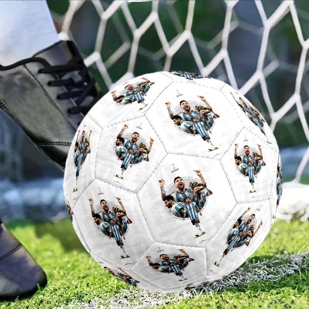 Messi2 Soccer Ball Size 5 Football Machine Sewn Indoor/Outdoor Training and Matches Sports Enthusiast Gifts Perfect Birthday Christmas Gift Idea