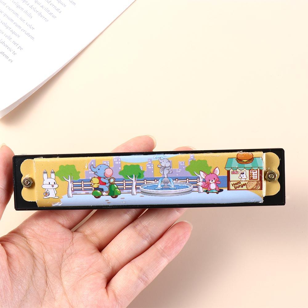 Metal Painted Harmonica 16 Holes Mouth Organ Wind Instrument 16 Holes Harmonica  Beginner