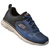 Skechers Спортивные Удобные Универсальные Прочные Низкие Уличные Функциональные Ботинки Мужская обувь Синий Оранжевый 8790230-NVOR