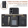DG.MING M1 Series for Samsung Galaxy S25 Edge Case Kickstand PU Phone Cover with Detachable Wallet