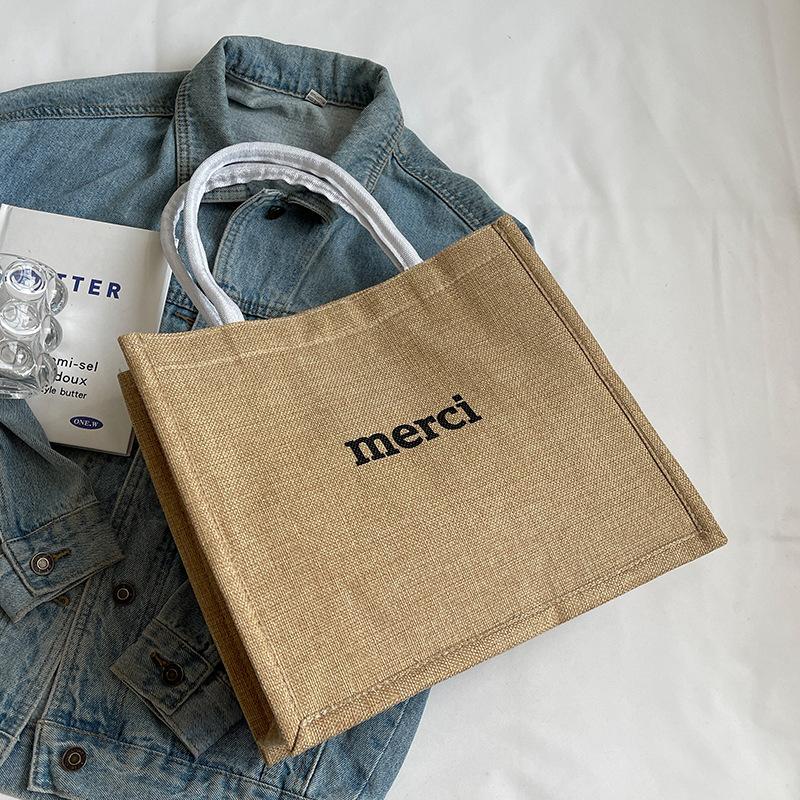 Large Capacity Single Shoulder Tote Bag for Women Ethnic Style Mommy Bag College Student Handbag