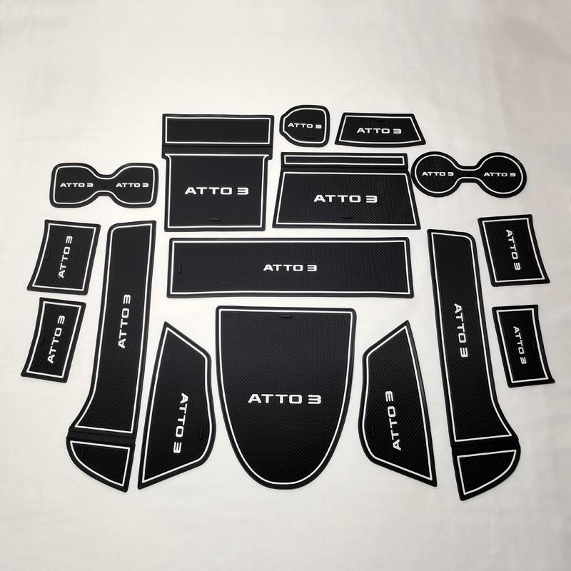 Коврик для дверных пазов автомобиля для BYD ATTO 3 2022 2023, противоскользящий коврик, резиновый коврик для ворот, автоинтерьер