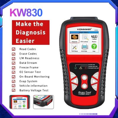KONNWEI KW830 OBD 2 EOBD сканер инструмент автоматический считыватель кодов Odb2 диагностический инструмент автомобильный сканер инструменты диагностический сканер автомобильные инструменты