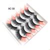 5 пар/лоток, натуральный объем, цветные ресницы, длинные, макияж, вечерние ресницы, фестиваль